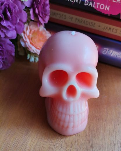 Pink Skull Candle Large - Image 2