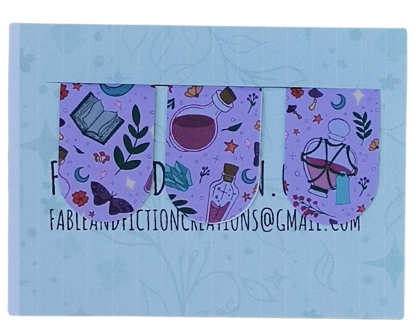 Lavender Magic Magnetic Bookmark Pack