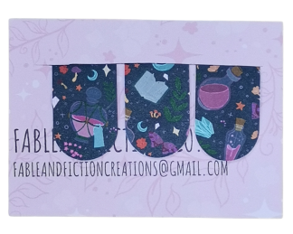 Purple Magic Magnetic Bookmark Pack