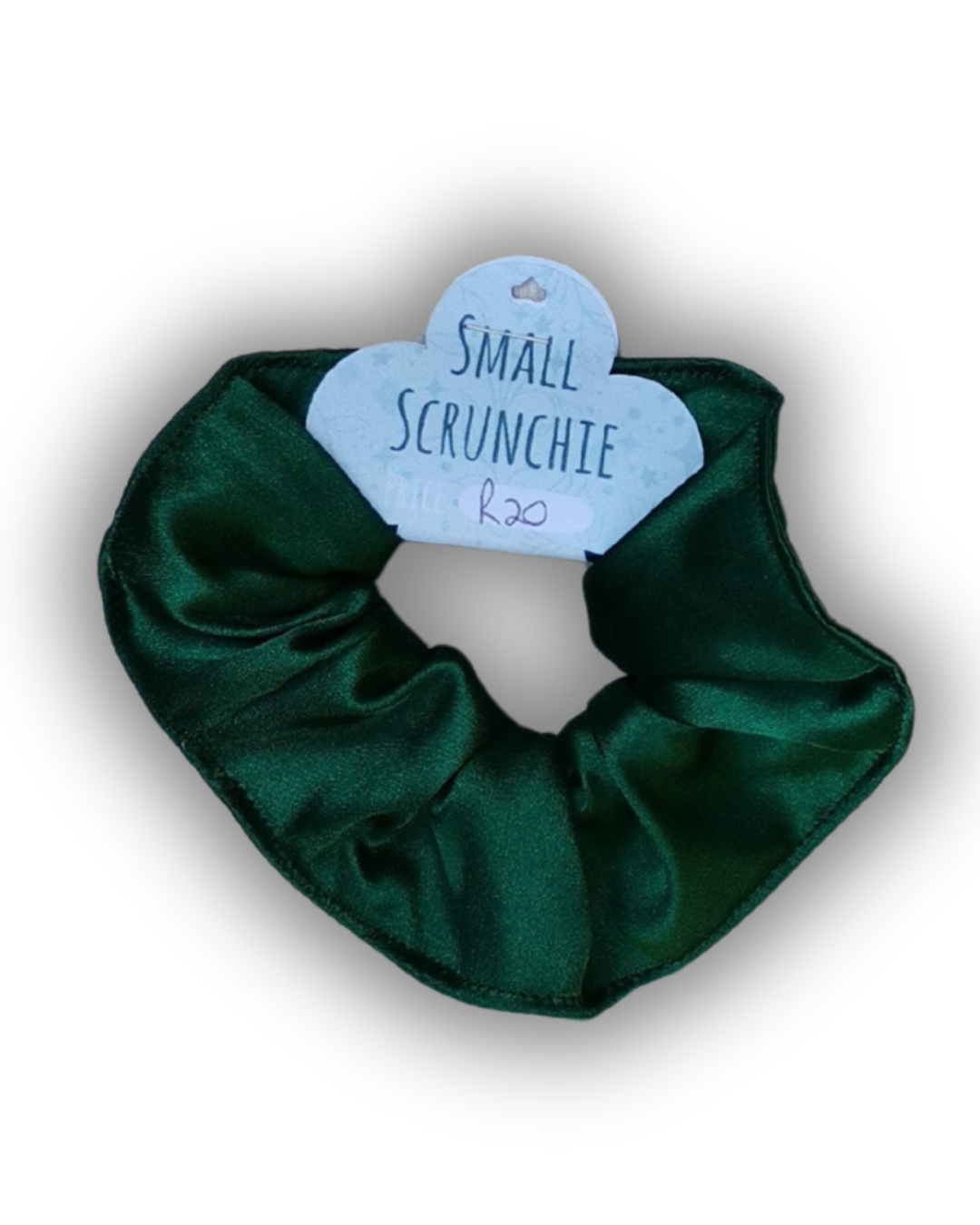 Emerald Satin Scrunchie - Image 4
