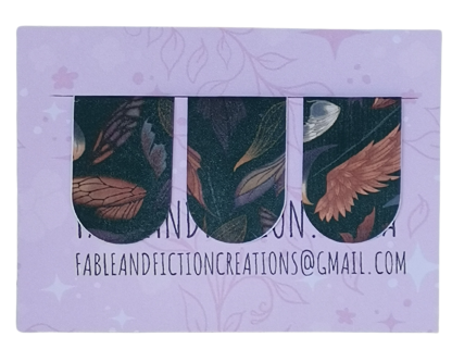 Winged Magnetic Bookmark Pack